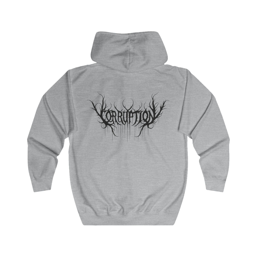 Voidrix Corruption Zip Hoodie - White