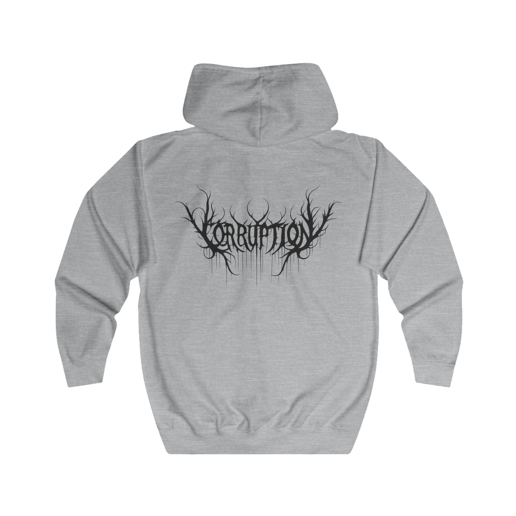 Voidrix Corruption Zip Hoodie - White