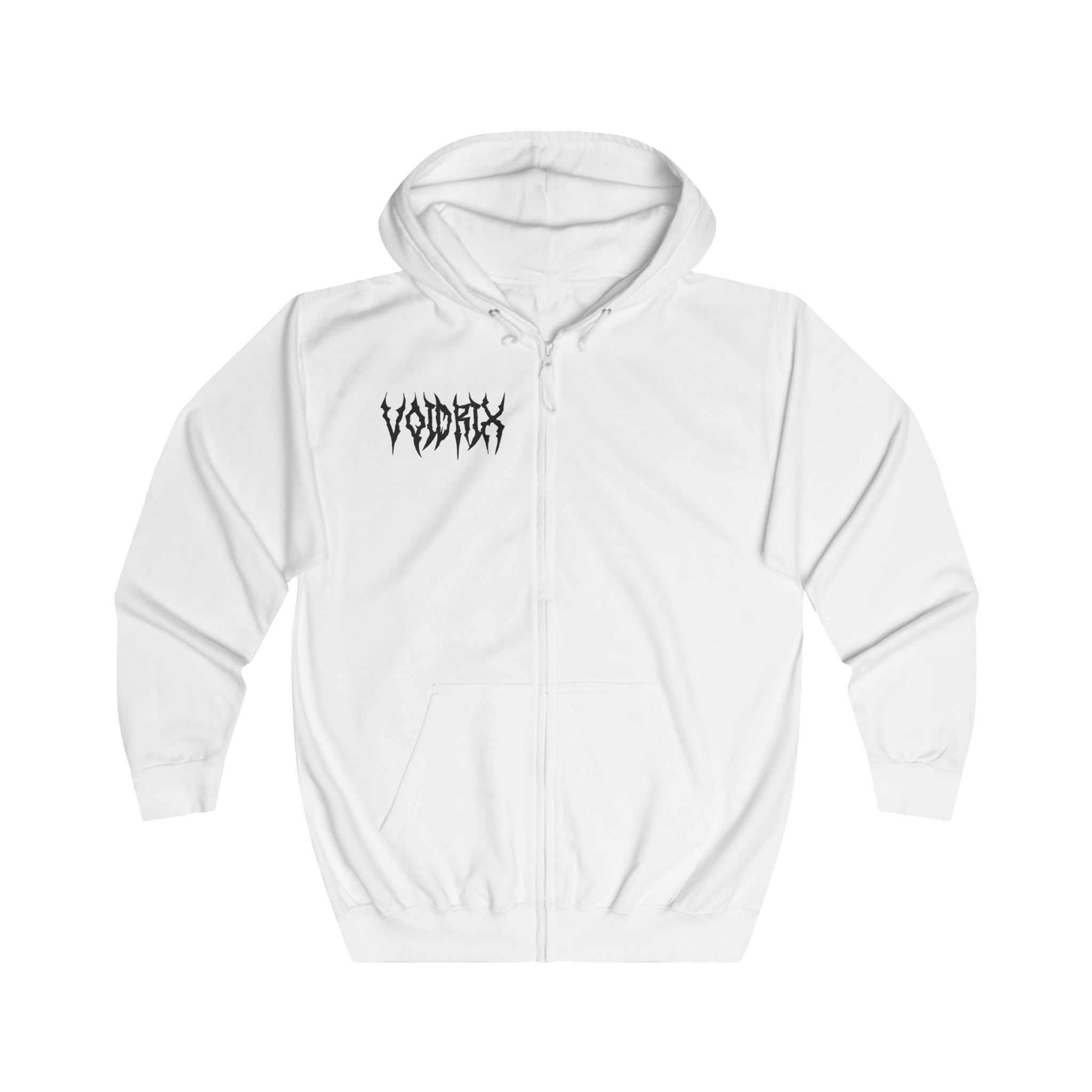 Voidrix Corruption Zip Hoodie - White