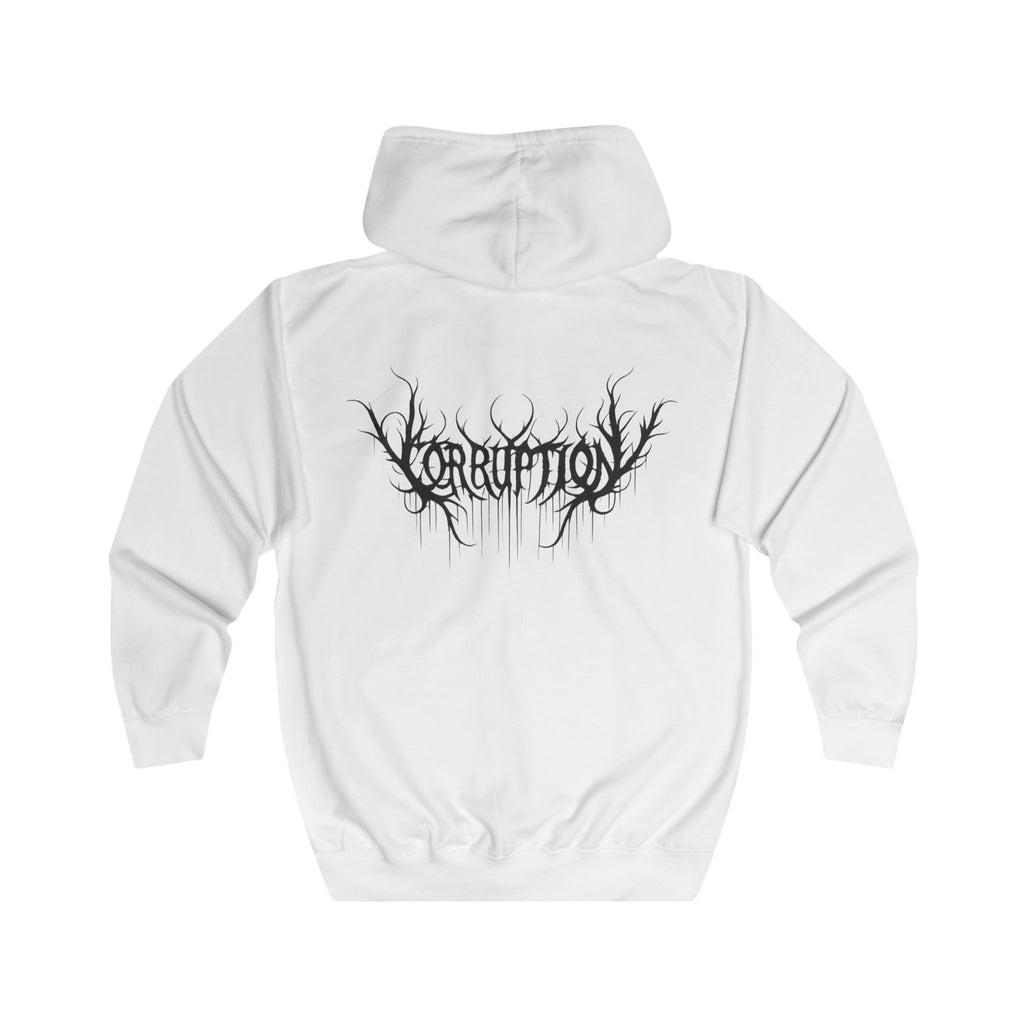 Voidrix Corruption Zip Hoodie - White