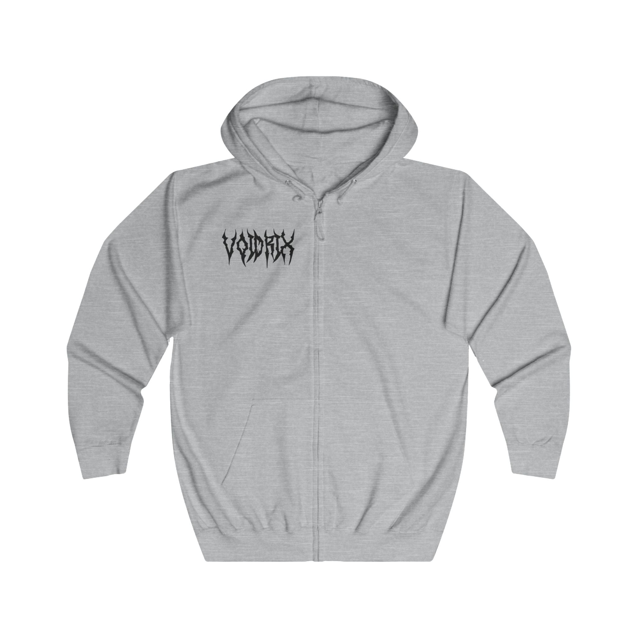 Voidrix Corruption Zip Hoodie - White
